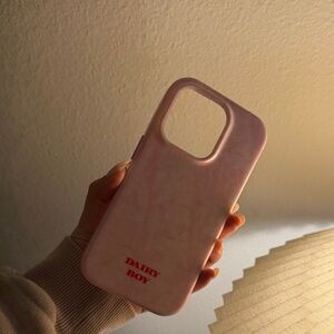 Dairy boy pink camo iphone14pro case